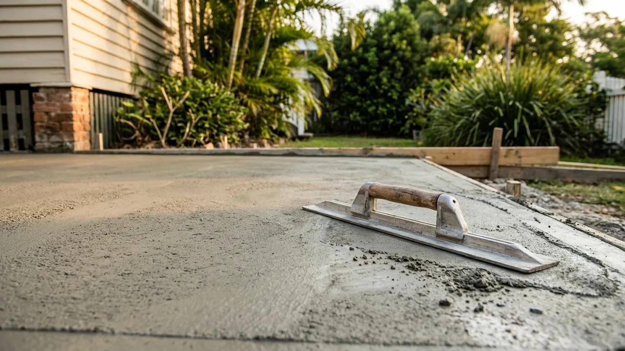 Brisbane concreting detail relevant to "Is there a best time of year to pour concrete in Brisbane?"