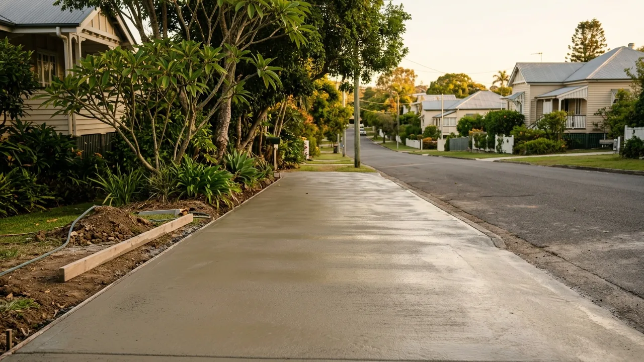 Brisbane concreting context shot for "Is there a best time of year to pour concrete in Brisbane?"