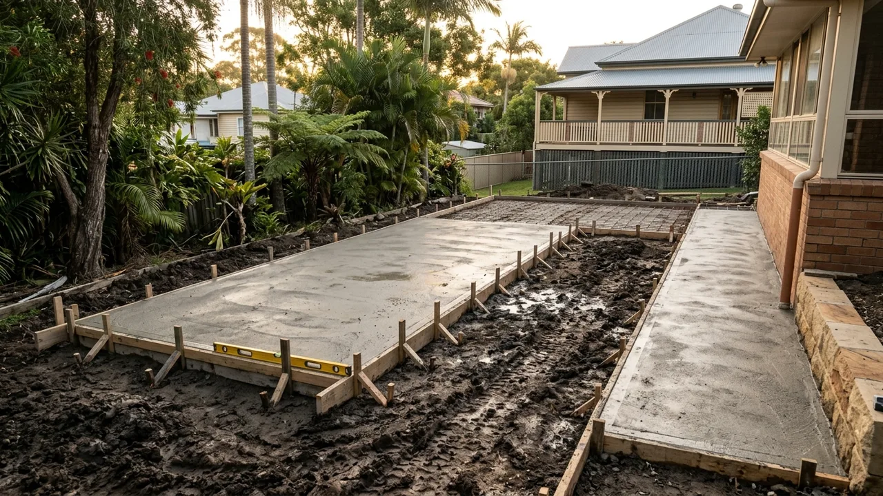 Brisbane concreting context shot for "How does Brisbane's western suburbs soil affect your concrete work?"