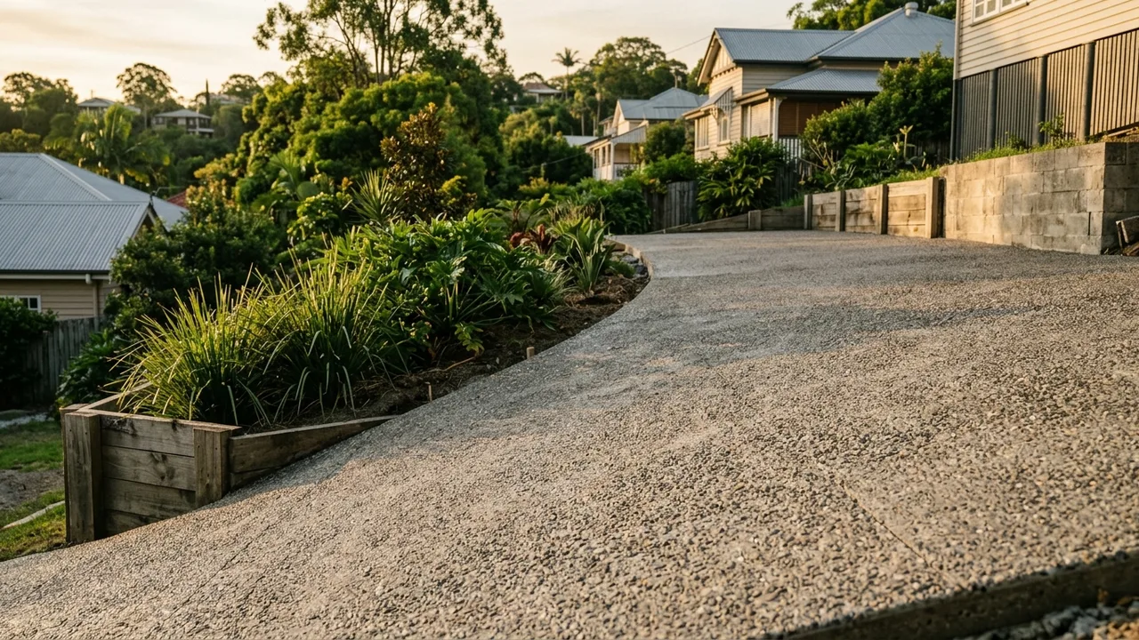 Brisbane concreting detail relevant to "Concreting on a sloped block: what western suburbs homeowners need to know"