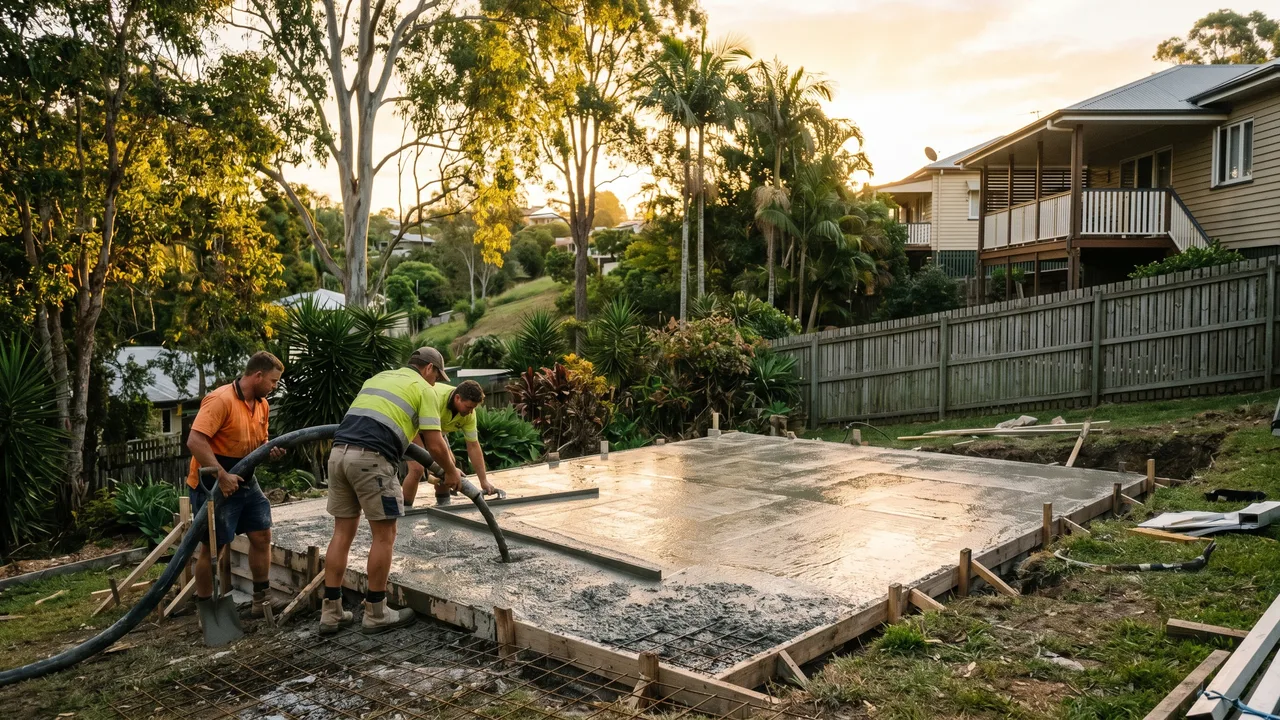 What actually drives the cost of a concrete slab in Brisbane's western suburbs? in Chelmer