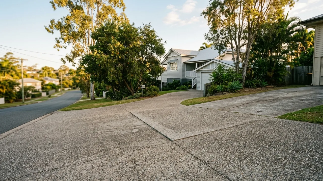 Brisbane concreting context shot for "How long should a concrete driveway or slab last in Brisbane?"